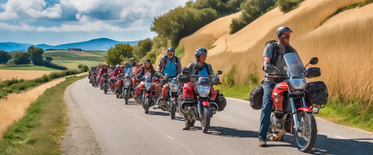 como-compartir-el-camino-de-santiago-con-otros-peregrinos-en-moto