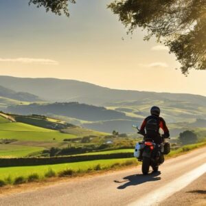 Recorriendo el Camino de Santiago en moto