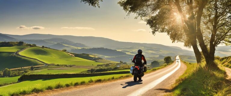 Recorriendo el Camino de Santiago en moto