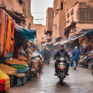 Cómo Navegar por los Mercados de Marruecos en Moto