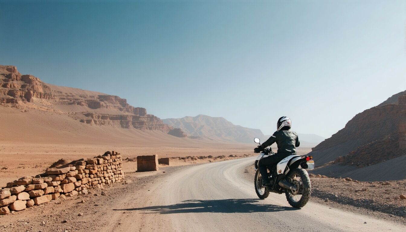 ruta en moto de Ouarzazate a Marrakech