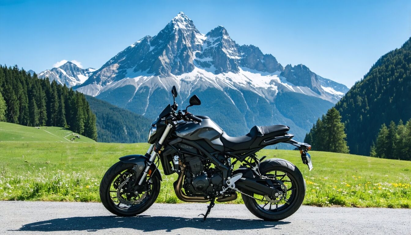 preparar moto para viajar a los Alpes
