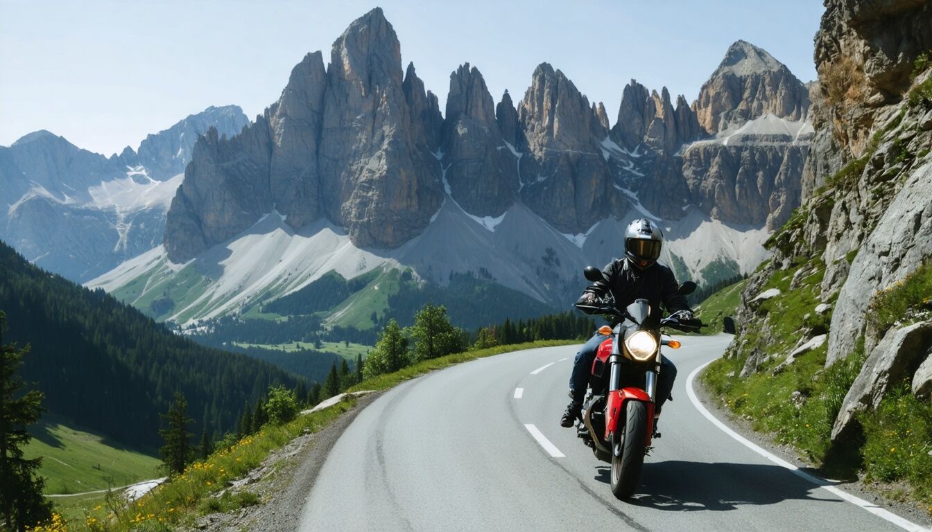 Dolomitas en moto