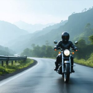 viaje en moto bien diseñado