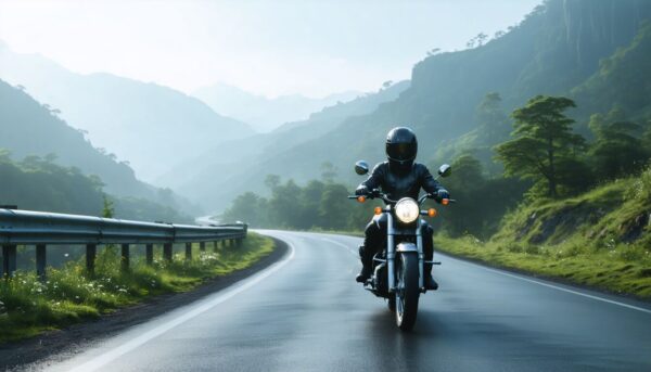 viaje en moto bien diseñado