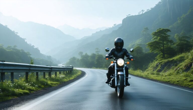 viaje en moto bien diseñado