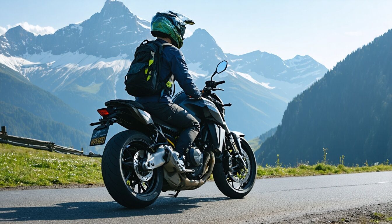 qué llevar en un viaje a los Alpes en moto