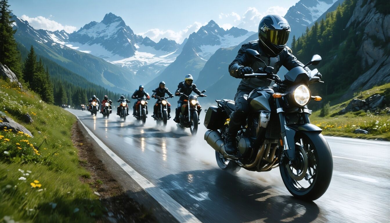 nivel para viajar a los Alpes en moto