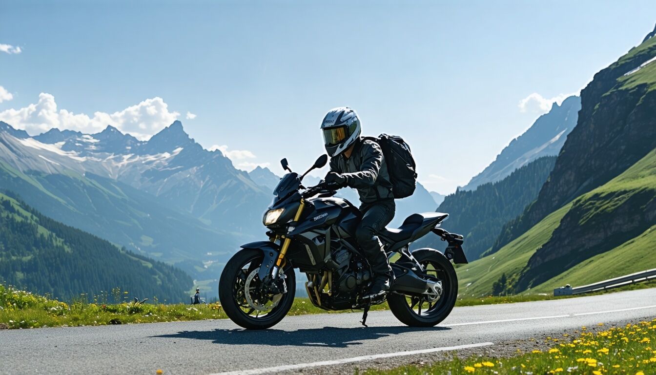 Stelvio en moto